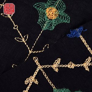 Tissu de broderie <span class=keywords><strong>Crespo</strong></span> de fleurs de rayonne en nylon personnalisé au design élégant pour vêtements pour femmes - Product Image 2