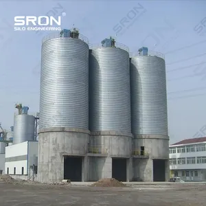 Spiral Steel Silos 1000 Tons-5000 Tons For Cement And Fly Ash Storage