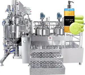 Liquid Soap Mixer Tank Mixer For Liquid Detergent Mixng Machine With Homogenizer Cosmetic Gel Emulsifier Mixer Liquid Mix Tank