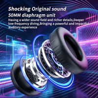Casque audio filaire USB pour ordinateur, avec microphone, son surround mécanique, pour jeux vidéo