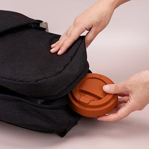 แก้วกาแฟซิลิโคนพับได้แบบพกพาขนาด 350 มล. ขายส่ง ทนความร้อน ใช้ซ้ำได้ เหมาะสำหรับกีฬากลางแจ้งและการเดินทาง - Product Image 5