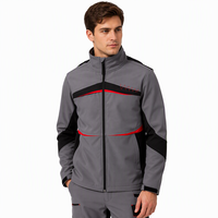 Veste de travail fonctionnelle unisexe imperméable OEM ODM, tissu tricoté extensible 4 directions, vêtements de travail d'extérieur avec capuche amovible