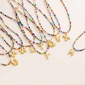 وصول جديد حلو بارد حبة ملونة قلادة 18 قيراط مطلية بالذهب فقاعة مجوهرات نسائية عصرية - Product Image 6