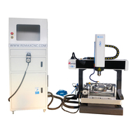 Mini-machine de gravure et de fraisage CNC 3D en métal 3040 à 6 axes avec moteur et pompe