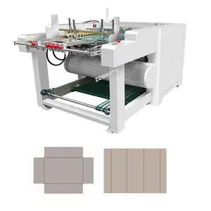 Automatische Papp schlitze Einst ech-und Schneide maschine Karton V Einst ech schachtel herstellungs maschine