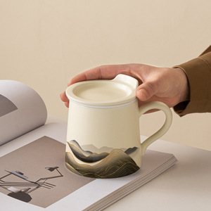 Taza <span class=keywords><strong>de</strong></span> té <span class=keywords><strong>de</strong></span> cerámica <span class=keywords><strong>de</strong></span> diseño moderno Yuanshan <span class=keywords><strong>con</strong></span> <span class=keywords><strong>filtro</strong></span> <span class=keywords><strong>de</strong></span> <span class=keywords><strong>tapa</strong></span>, función <span class=keywords><strong>de</strong></span> separación <span class=keywords><strong>de</strong></span> agua para oficina, uso Personal, regalo, taza <span class=keywords><strong>de</strong></span> té <span class=keywords><strong>de</strong></span> cerámica - Product Image 3