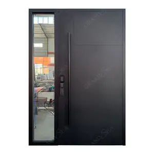 Hurricane Impact Heat Insulation Villa Main Door Large Aluminum Front Doors For Houses Modern