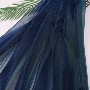 Tela de malla brillante iridiscente láser, tela de tul de seda deslizante semitransparente, ropa de rendimiento, ropa de boda - Product Image 6
