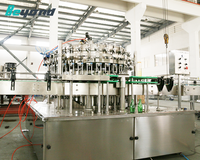 Usine d'embouteillage automatique de bière |   Système de mise en bouteille de brasserie clé en main 5000BPH |   Ligne de remplissage de bouteilles de bière en verre