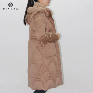 Abrigo de plumón de <span class=keywords><strong>ganso</strong></span> personalizado para <span class=keywords><strong>mujer</strong></span>, abrigo largo de invierno, 2023 - Product Image 3