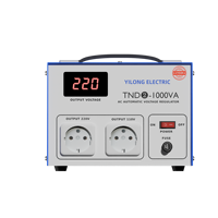 Régulateurs/Stabilisateurs de tension YILONG SVC-1KVA, régulateur de tension automatique 220V, servo AVR haute précision pour utilisation avec un réfrigérateur