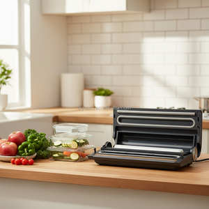 Combo de sellador al vacío y sous vide compacto, 80Kpa, sellado de aire potente para preparación de alimentos, modo seco y húmedo, herramienta de cocina del fabricante - Product Image 2