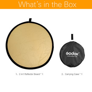 Godox — réflecteur rond pliable Portable, 2 en 1, 43 pouces, 110cm, pour photographie, disque de <span class=keywords><strong>Photo</strong></span> multiple de Studio - Product Image 2