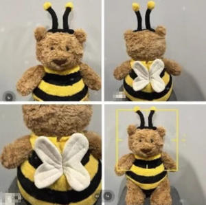 Most Popular <strong>UK</strong> JC Plush Toys: Raindrop <strong>Bee</strong> Bear, Barcelona Bear - Perfect Birthday <strong>Gift</strong> for Girls - Product Image 6