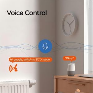 Zigbee 3.0 bouton de bouton de conception moderne TRV avec actionneur de radiateur à commande vocale Tuya App Fit Google <span class=keywords><strong>Assistant</strong></span> - Product Image 4