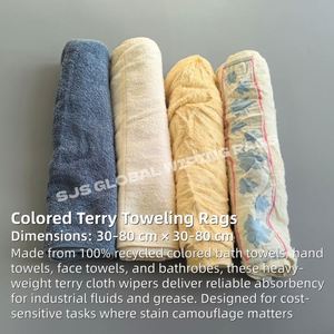 Trapos de Limpieza de Algodón de Colores, 25 kg, Suaves y de Alta Calidad, Toallas de Algodón de Colores, Paños de Algodón de Colores para Limpieza - Product Image 2