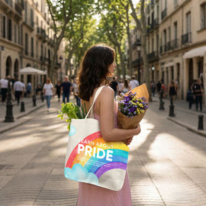 Bolsas de Mano Sublimables al por Mayor, 40x36cm, Premium, Gran Capacidad, Duraderas, de Lino, para Compras, Personalizables con Fotos y Pinturas - Product Image 5