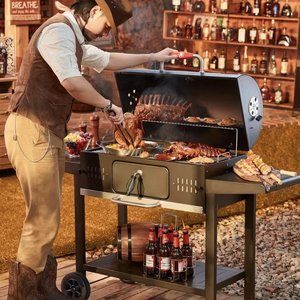 Griglia Premium per Campeggio <span class=keywords><strong>e</strong></span> Uso Domestico, Barbecue <span class=keywords><strong>a</strong></span> <span class=keywords><strong>Carbone</strong></span> Senza Fumo in Acciaio Inox con Dispositivo di Sicurezza Antifiamma <span class=keywords><strong>e</strong></span> Facile Pulizia - Product Image 1