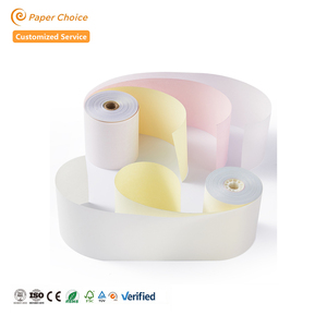 Rouleaux de papier autocopiant pour ordinateur, traitement antistatique, résistant à l'humidité, 76x70mm 76x76mm par boîte - Product Image 1