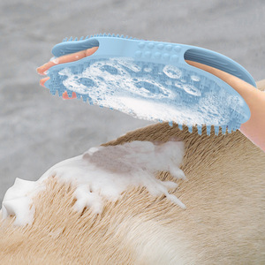 Brosse de massage double face pour animaux de compagnie Wen Feng, en silicone, pour le toilettage des chiens et des chats - Product Image 4