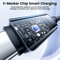 Câble USB-C vers USB-C Toocki 100W, 480 Mbps, haute vitesse de transfert de données, alliage d'aluminium TPE, pour jeux, bureau, maison, charge de voiture