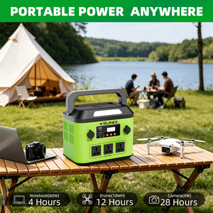Generador Solar SUNEX de 12V 220V 300 Vatios <span class=keywords><strong>268Wh</strong></span> con Batería de Respaldo Recargable Lifepo4, Estación de Energía Portátil de 300w - Product Image 5