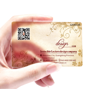 Etiquetas de Plástico PVC Transparentes Personalizadas al por Mayor, Impresión Offset con Laminación de Película para Tarjetas de Presentación Personalizadas - Product Image 1