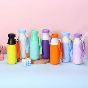 Eco-friendly Beverage <b>Bottle</b> Vacuum Insulated Stainless Steel 520ml Custom Logo <b>with</b> <b>Straw</b> Cold Resistant Portable - Product Image 1