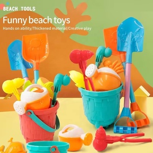 KSF Set di Giocattoli da Spiaggia in Plastica per Bambini, Grande Set Estivo con Paletta e Secchiello, Attrezzi per Costruire Castelli di Sabbia per Ragazzi e Ragazze, Giochi da Mare - Product Image 3