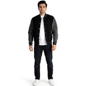 Men's Customized Winter Varsity Design Puffer Jacket Heavyweight <b>Waterproof</b> Thermal Multi-Pocket Thin Loose <b>Warm</b>-OEM - Product Image 1