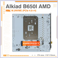 ERYING B650i ITX Desktop Motherboard Double Channel DDR5 96GB 2x PCIe4.0 X4 M.2 SATA Baru Mendukung CPU Seri AMD 7000/8000/9000
