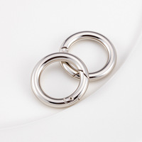 Fermoir à ressort rond en alliage de zinc de 18 mm, boucle en forme de O, connecteur DIY pour collier, bracelet, chaîne de sac, accessoires de bijouterie tendance