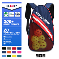 KOP Maßgefertigter Wasserfester Pickleball Mini-Schläger Rucksack für Männer und Frauen Mit Schultergurten und Zusatztaschen
