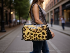 Borsa a tracolla da donna in plastica con stampe animali, resistente all'acqua, alla moda, per tutte le stagioni - Product Image 2