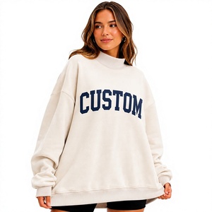 Conception personnalisée OEM ODM, style surdimensionné pour femmes, col montant en polaire, respirant, matériau écologique, à porter toute l'année - Product Image 1