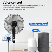 Prise intelligente Tuya, adaptateur prise AU, WiFi 2,4 GHz, contrôle sans fil, fonction de surveillance de la puissance, compatible Alexa, 16A