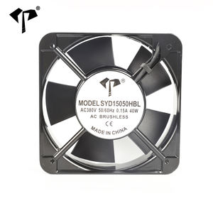 พัดลมระบายความร้อน AC ขนาดใหญ่ 15050  150*150*50 มม. พัดลมแบบแกนความเร็วสูง 110/220/380V 2600/3000 รอบต่อนาที ความดันน้ำแบบคงที่ 11.5/14.0 มม. - Product Image 3