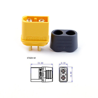 Adaptador de Conector para Montaje en Panel Amass XT60H-M XT60NE-F |   Conector de alimentación de batería RC XT60 NE XT60NE con tornillo gratuito