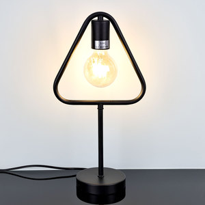 Tam giác truyền thống kim loại bóng râm chỉ đơn giản là phong cách trang trí nội thất lớn bóng đèn tự nhiên phòng ngủ khách sạn Bàn Cạnh Giường ngủ đèn cho phòng khách - Product Image 3