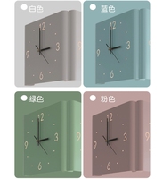 Nouvelle Lampe Murale Nordique 2026 avec Capteur, Horloge et Fonction de Recharge – Luminaire Mural Moderne en Métal et Plastique LED PVC Carré pour Salon