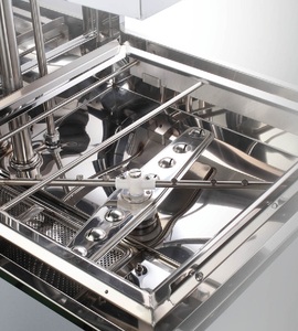 Lave-vaisselle commercial 304SS fabriqué en Corée, à commande tactile, faible vibration, capot supérieur et inférieur, lavage à l'eau chaude, pour restaurant - Product Image 4