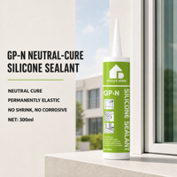 Fabricant de mastic silicone neutre pour fenêtres, portes, verre, étanche, résistant aux intempéries, cartouche de 300 ml, usine OEM