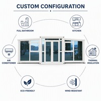 Maison conteneur extensible écologique haut de gamme 20ft 40ft, maison préfabriquée modulaire, bureau ADU, bâtiment CE ISO9001 OEM/ODM