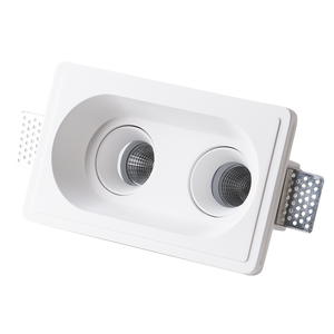 <span class=keywords><strong>Spot</strong></span> de <span class=keywords><strong>plafond</strong></span> Aisilan pour hôtel, éclairage COB anti-éblouissement, rond, carré, double, LED encastré sans cadre, en plâtre, pour downlight - Product Image 4
