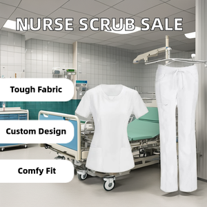 Juego de uniformes médicos de verano de alta calidad, venta al por mayor, uniformes de enfermería, uniformes hospitalarios - Product Image 3