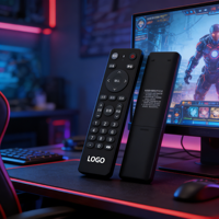 Control Remoto Universal Inteligente Infrarrojo Personalizable con Código de Aprendizaje, 4 Botones, Batería AAA para Electrodomésticos y TV