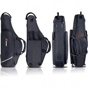 Étui pour saxophone soprano, 2 packs, personnalisé OEM, vente en gros usine BSCI, épaissi, imperméable, double bretelles, pour instruments à vent électriques - Product Image 2