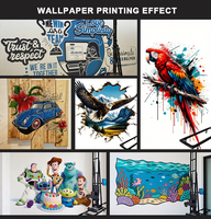 Imprimante murale verticale 3D portable Hanjie, tête d'impression à jet d'encre CMYK, utilisée pour l'impression sur fenêtre et mur, état neuf, fabriqué en Chine