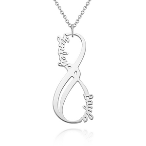 Inviare il tuo migliore amico, il migliore amico, di amicizia, di lunga durata amore e infinito incisione personalizzata nome della collana - Product Image 2