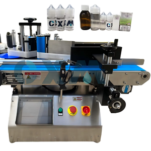 Etiquetadora vertical de escritorio automática para pequeñas empresas para botella de vial de jarabe - Product Image 1